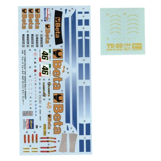 Ford Focus 2007 Monza Rally Winner 1/24 Hasegawa 20240