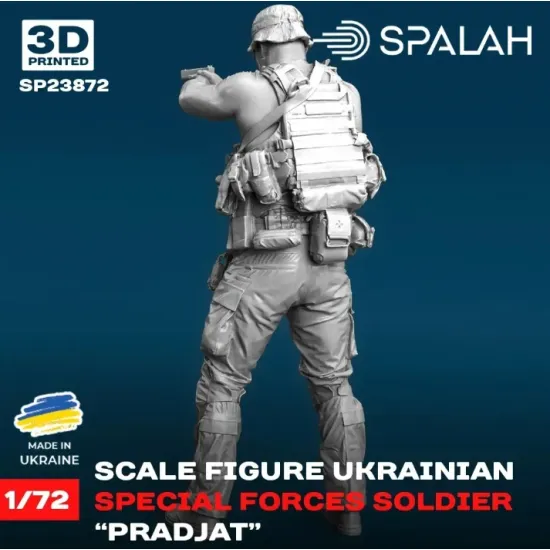 Spalah 23872 1/72 Figure Ukrainian Special Forces Soldier Pradjat Resin Model Kit
