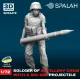 Spalah 24472 1/72 Figure Soldier Of Artillery Crew With A 100-mm Projectile Resin Model Kit