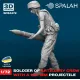 Spalah 24472 1/72 Figure Soldier Of Artillery Crew With A 100-mm Projectile Resin Model Kit