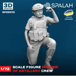 Spalah 25072 1/72 Figure Gunner Of Artillery Crew Resin Model Kit