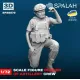 Spalah 25072 1/72 Figure Gunner Of Artillery Crew Resin Model Kit