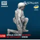 Spalah 25072 1/72 Figure Gunner Of Artillery Crew Resin Model Kit