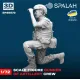 Spalah 25072 1/72 Figure Gunner Of Artillery Crew Resin Model Kit
