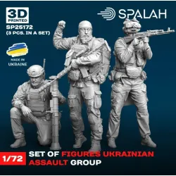 Spalah 25172 1/72 Set Of Figures Ukrainian Assault Group Resin Model Kit