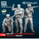 Spalah 25172 1/72 Set Of Figures Ukrainian Assault Group Resin Model Kit