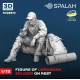 Spalah 25872 1/72 Figure Ukrainian Soldier On Rest Resin Model Kit