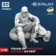 Spalah 25872 1/72 Figure Ukrainian Soldier On Rest Resin Model Kit