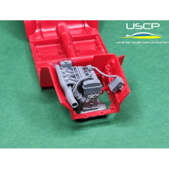 Uscp 24t078 1/24 Alfa Romeo Testa Stretta Engine Head