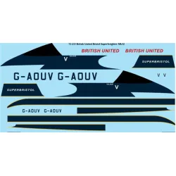26decals 72-213 1/72 British United Bristol Superfreighter Mk32 Laser Decal