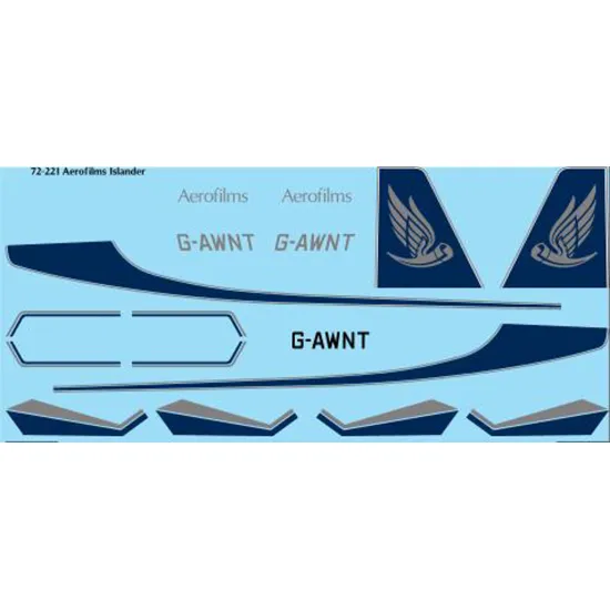 26decals 72-221 1/72 Aerofilms Britten Norman Islander Laser Decal
