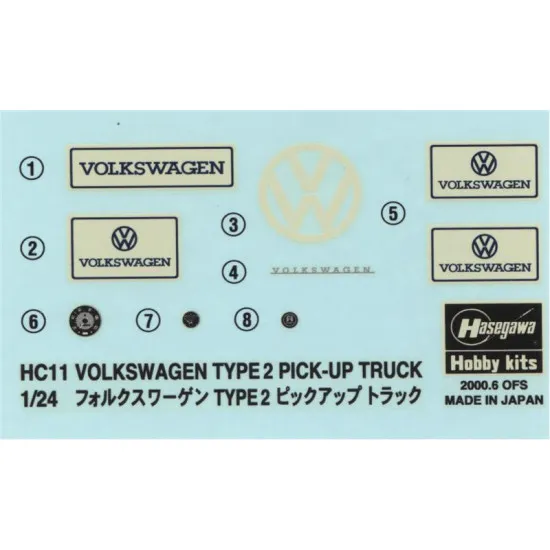 VW Pick-Up Truck 1967 1/24 Hasegawa 21211