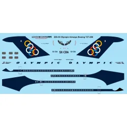 26decals 200-30 1/200 Olympic Boeing 727-200 Laser Decal