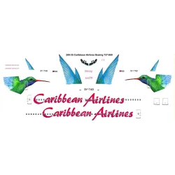 26decals 200-35 1/200 Caribbean Airlines Boeing 737-800 Laser Decal