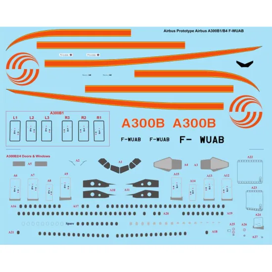26decals 200-50 1/200 Ariana Dc-10-30 Laser Decal