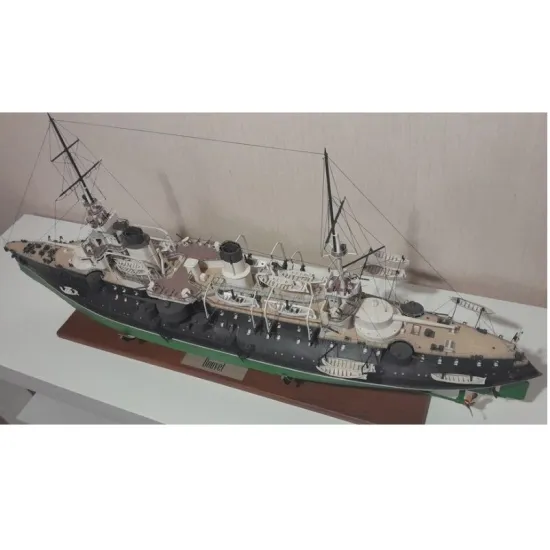 Orel385 1/200 Battleship Bouvet France 1898 Series Navy Paper Model Kit