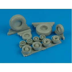Wheelliant 132004 1/32 F-14a Tomcat Weighted Wheels For Tamiya