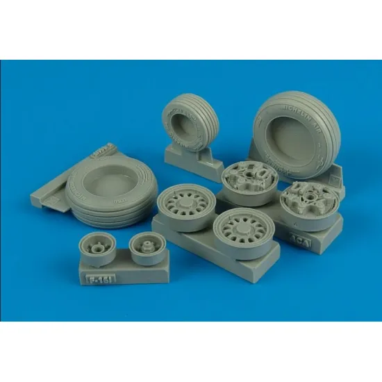 Wheelliant 132006 1/32 F-16i Sufa Weighted Wheels For Academy