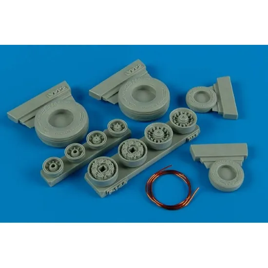 Wheelliant 148001 1/48 F-14a Tomcat Weighted Wheels For Hasegawa