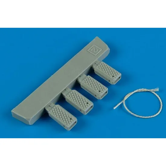 Wheelliant 148002 1/48 Universal Navy Wheel Chock With Nylon Rope Early Prod