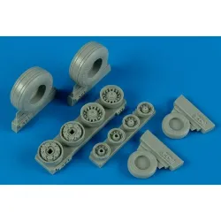 Wheelliant 148005 1/48 F-14b/D Tomcat Weighted Wheels Resin Kit