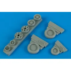 Wheelliant 148010 1/48 F-16c/Cj Block 40/50/60 Weighted Wheels For Hasegawa