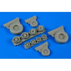 Wheelliant 148011 1/48 F-14a Tomcat Weighted Wheels For Academy