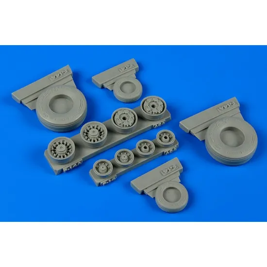Wheelliant 148011 1/48 F-14a Tomcat Weighted Wheels For Academy