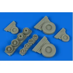 Wheelliant 148014 1/48 F-14a Tomcat Weighted Wheels For Tamiya