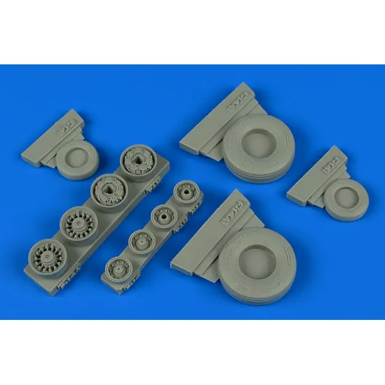 Wheelliant 148014 1/48 F-14a Tomcat Weighted Wheels For Tamiya