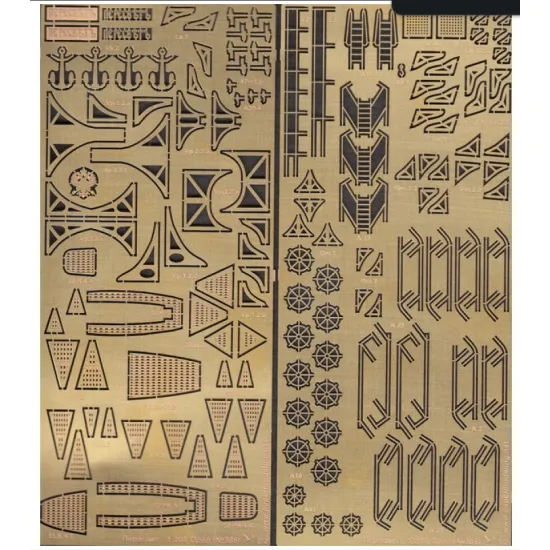 Orel386/1 1/200 Photo-etching For Paper Model Peresvet