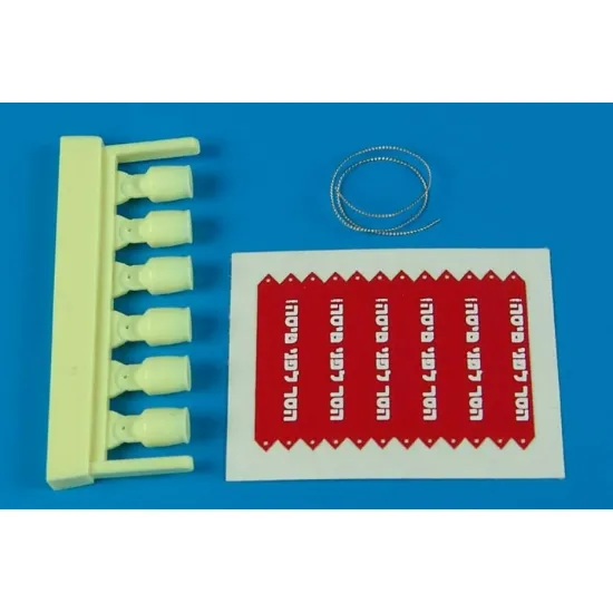 Aerobonus 320006 1/32 Aim 9 L/M/N Seeker Head Cover With R.b.f Flags Idf