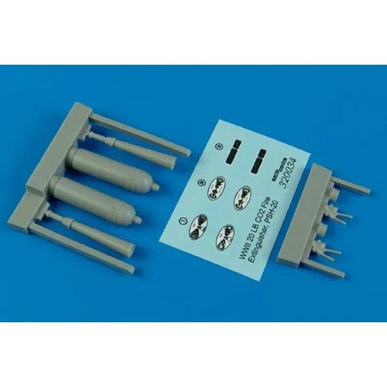 Aerobonus 320034 1/32 Dummy Resin Ww Ii Co2 Psh-20 Fire Extinguishers