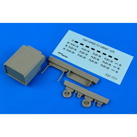 Aerobonus 320075 1/32 Usaf 2-wheel Tilt Cabinet Late Resin Kit