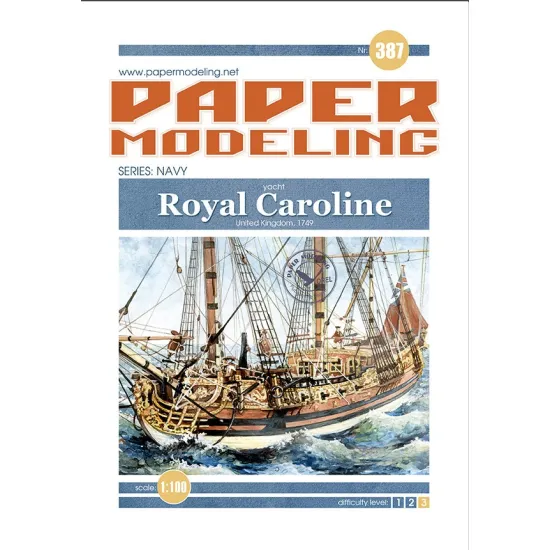 Orel387/3 1/100 Wooden Decks For Paper Model Hms Royal Caroline