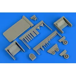 Aerobonus 320101 1/32 Usaf F-2aflightline Trailer Steel Platform With Racks