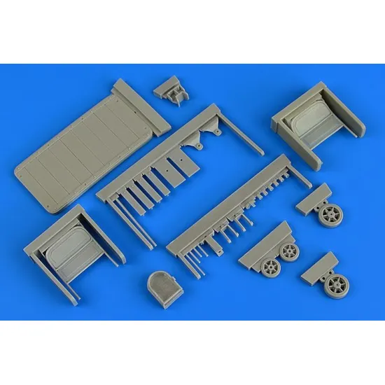 Aerobonus 320101 1/32 Usaf F-2aflightline Trailer Steel Platform With Racks