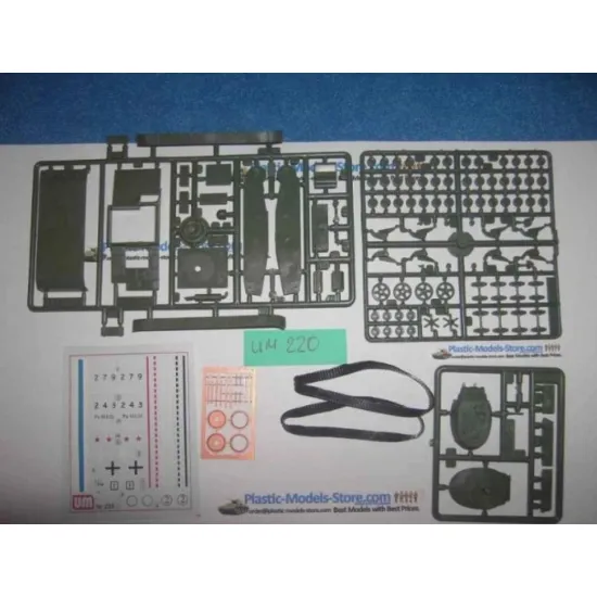 Umt 220 1/72 Ot-133 Soviet Flame Thrower Tank 7 62mm Mg Wwii Model Kit