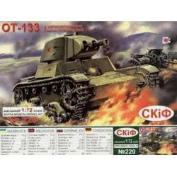 Umt 220 1/72 Ot-133 Soviet Flame Thrower Tank 7 62mm Mg Wwii Model Kit