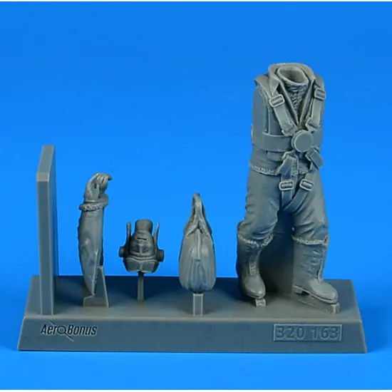Aerobonus 320163 1/32 Raf Wwii Bomber Pilot With Bag Resin Kit