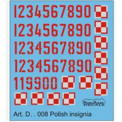 Modelmaker D144008 1/144 Mig-21 Polish Insignia Aircraft Decal