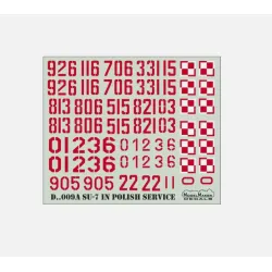 Modelmaker 1/72 D72009a Su-7 In Polish Service Aircraft Decal