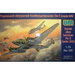 Unimodel 109 1/72 Pe-2 205 Series Soviet Dive Bomber Wwii Um 109