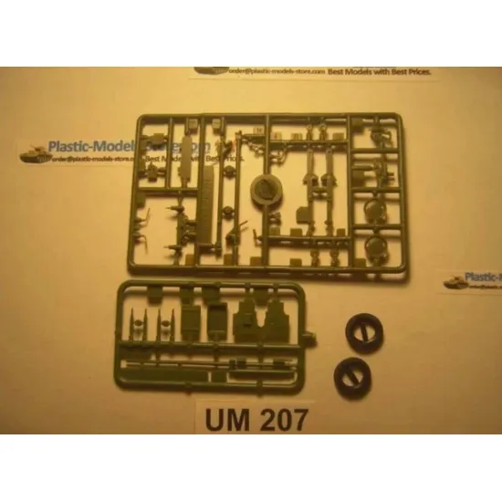 Unimodel 207 1/72 Zis-2 57mm Soviet Anti-tank Gun Red Army Ww Ii Um 207