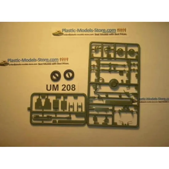 Unimodel 208 1/72 Zis-3 76mm Soviet Anti-tank Gun Red Army Ww Ii Um 208