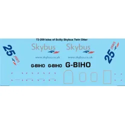 26decals 72-209 1/72 Skybus 25 Years Twin Otter Laser Decal