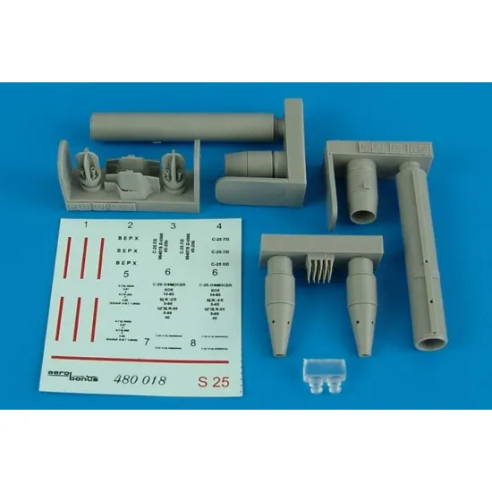 Aerobonus 480018 1/48 S-25-l Air-to-ground Rocket Resin Kit