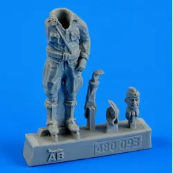 Aerobonus 480093 1/48 German Luftwaffe Pilot Wwii Resin Kit