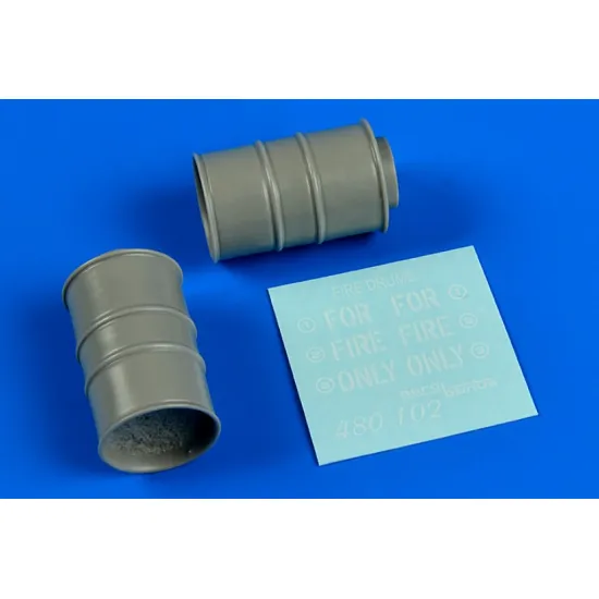 Aerobonus 480102 1/48 Dummy Resin Fire Drums