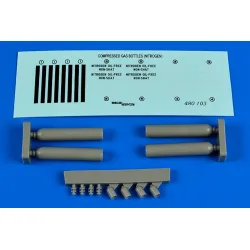 Aerobonus 480103 1/48 Dummy Resin Compressed Gas Bottles Nitrogen